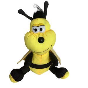 Vtg Dan Dee Bumblebee Honey Bee Stuffed Animal Toy Nylon 13"x9.5" RARE
